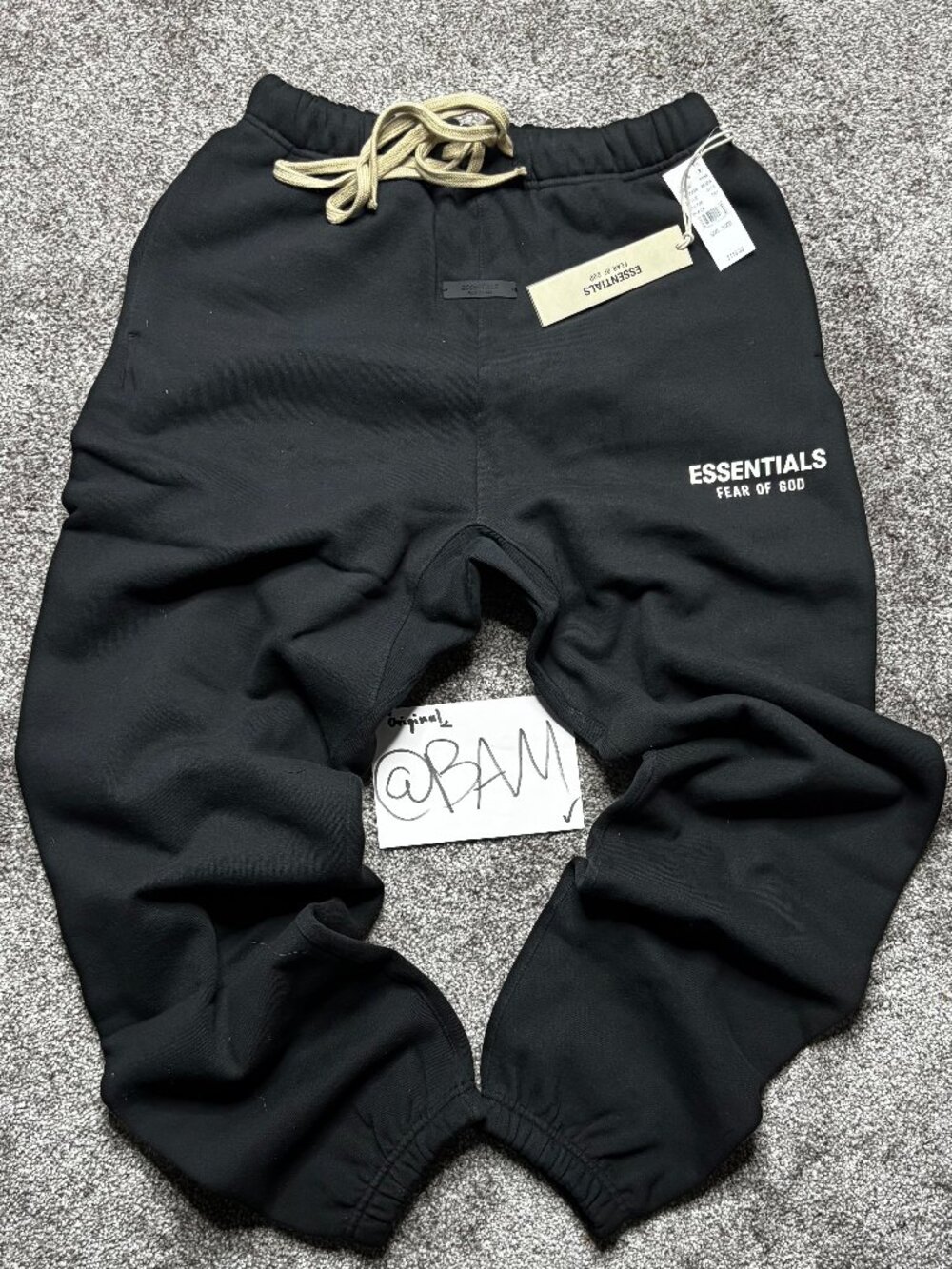 FOG - Fear of God Essentials Black Joggers FW24 - (READ DESCRIPTION)